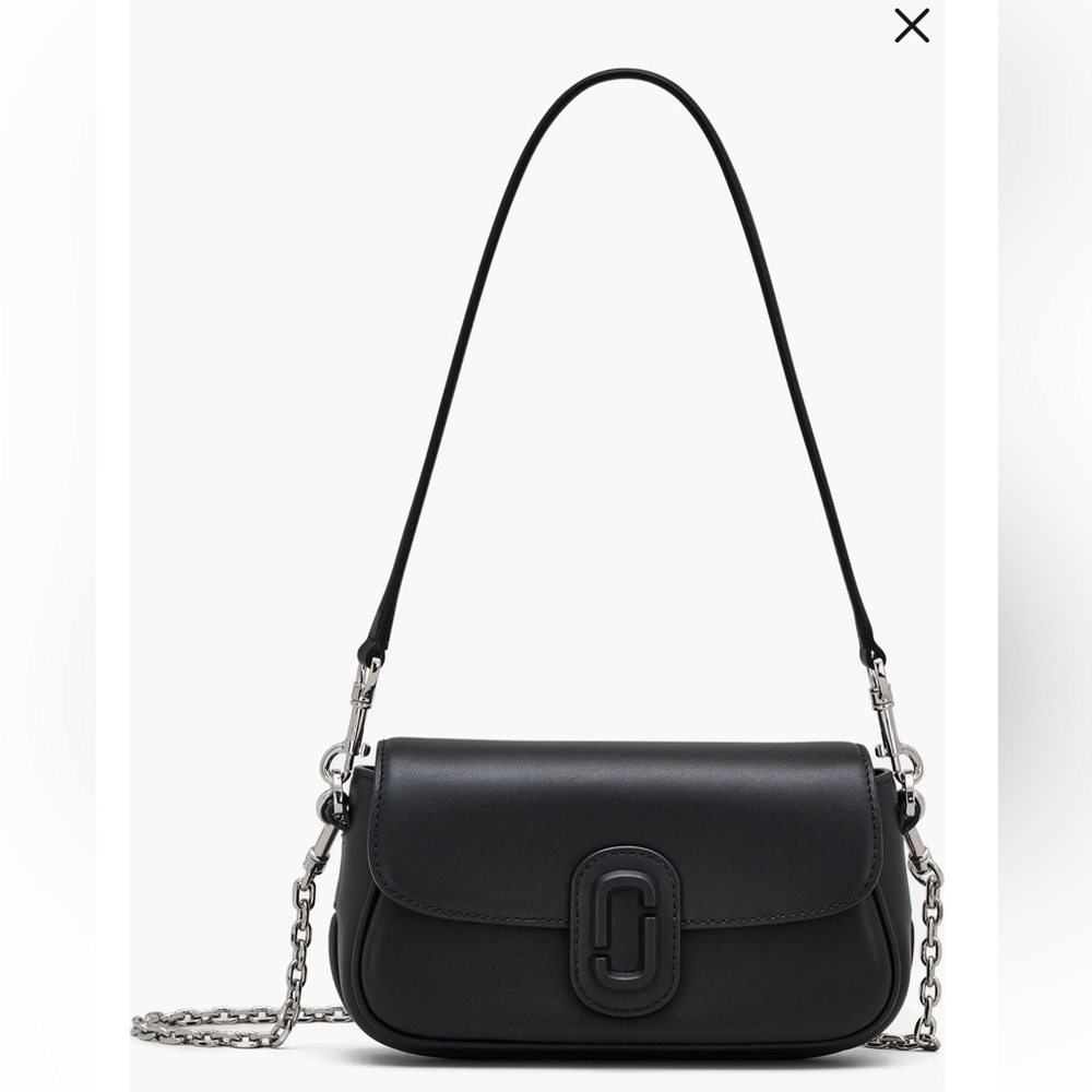 Marc Jacobs The Clover Black Leather Shoulder Bag